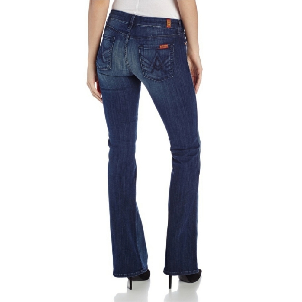 7 For All Mankind "A" Pocket Dark Flare Jeans 27